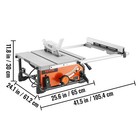 Vevor 10  Table Saw 4500 5000 Rpm Electric Cutting Machine 25-in Rip Capacity