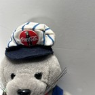 Vintage 1997 Coca Cola Bean Bag Plush Toy-0107 Seal In Baseball Cap   Vest