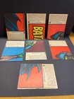 Lot Of 7 Batman Robin Tv 1966 Red Bat Trading Cards -