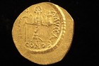 Byzantine Coin  Maurice Tiberius  Gold Au Solidus  Constantinople Mint 583 4 Ad 