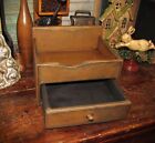 Primitive Vtg Style Country Cottage Wooden Apothecary Drawer Cabinet Cubby Riser