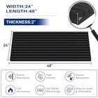 Acoustic Foam Panels  2  X 24  X 48  Wedge Soundproof Studio Foam 2 Pack Black