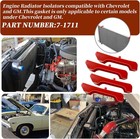Rubber Radiator Isolator Mounts 4pc Chevy Gmc