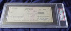 Andy Griffith Autographed Bank Check Movie Actor Television Star Psa Slabbed