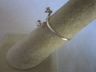 Adjustable Sigle Wire 2 Cz s Sterling Silver Toe Ring 925 Silver Beach Style 