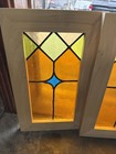 Sg5225 Two Available Price Each Antique Stained Glass Vertical Window 13 25 X 21