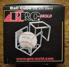 Pro-mold Ball Cube Iii Baseball Holder Display Case Built In Stand Made In Usa