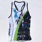 Zoot Kona Tri Set Womens Xl Jersey Tank Shorts Blue Green Triathlon