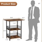 3 Tier Mini Bar Compact Wine Rack T-shaped Serving Cart W  Wheels Sturdy Design
