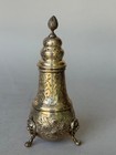 Antique  Israel Freeman   Son Hand Chased Repousse Silver Shaker England 7  