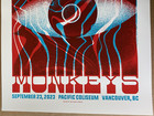 Authentic Arctic Monkeys Poster Vancouver Bc Canada Sept 23 2023 Ap Screen Print