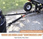 Vevor Tow Bar 10000 Lbs Towing Capacity Ropes Powder Coating Alloy Steel Bumper