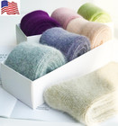3 Pairs Women 100  Wool Cashmere Thick Thermal Multi-color Winter Warm Socks