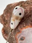 8 5    Antique Art Nouveau Venetian Lampwork  Glass Hatpin Hat Pin Vintage