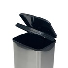 Mainstays 13 2 Gallon Trash Can Plastic Rectangular Step Kitchen Can Silver