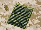 Nwu Type Iii Reverse Us Flag   Usn First Navy Jack Patch Set Aor2 Hook Us Navy