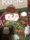Personalized    rosie    Snowman Christmas Stocking