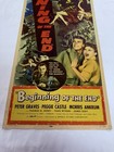 1957 Beginning Of The End Original 14x36    Insert Movie Poster Cult Horror Sci Fi