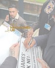 Faustino Asprilla Signed Newcastle United Fc Street Sign Proof coa 
