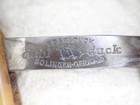 Sku1676  Antique Straight Razor Pearlduck Dbl Duck Solingen Germany Generic Box