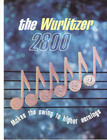 Vintage 1964 Wurlitzer 2800 2810 Brochure  Remote Accessories Too  Features pics