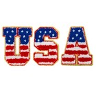 3 Pcs 2 55  Usa Chenille Letter Patches  Iron On Patches For Hats Small 2 55 