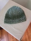 Handmade Crochet Kids Hat   Poncho capelet Set     Green     Approx  Ages 10   12