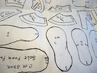 Doll Shoes Pattern Assorted Sizes Antique French Boy girl  modern Uncut