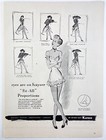Kayser Hosiery Lingerie Womens Fashion Art Wall Decor 1947 Vintage Print Ad