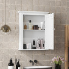 Bathroom Medicine Cabinet With Mirror  Wall-mounted Storage Cabinet Organizer Wi