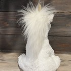Aurora Unicorn Plush White Magical Fluffy Soft Stuffed Animal Toy Sitting 15   