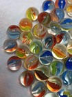 Pee Wee Marbles 100 New 12mm  Size Cats Eye  Cool Little Colorful Glass Spheres 