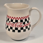 Coca-cola Checkered Pitcher Large Black White Red Vintage 1996 Coke
