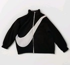 Nike Jacket Women s S Black Swoosh Reversible Oversized Sherpa  cz4063-010 