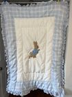 Peter Rabbit Quiltex Crib Bed Comforter Set Baby Kids Beatrix Potter 90s Vintage
