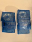 Lot Of 9 Empty Blu-ray Disc Cases Blue Replacement Cases Mixed Lot