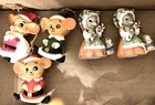 Lot 30 Vintage Christmas Ornaments Plastic Bradford Children  Mice  Felt Angels