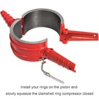 7040 Piston Ring Compressor 5 4  Bore For Cummins Isx Caterpillar Cat 3400  C15