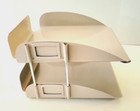 Vintage Mid Century Modern 2 Tier Metal In   Out Office Paper File Tray