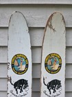 Vintage Wooden Waterskis Water Skis Cypress Gardens Bronco Combo  Measures 57 