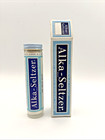 Rare Nos Vintage Alka Seltzer Glass Bottle Paper Label W  Box 25 Tablets