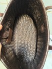 Coach Brown Woven Tote Bag W  Brass Hardware  Dust Bag
