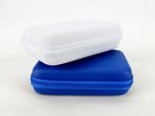 Zippered Storage Case W inside Mesh Pouch   Blue  Or White    it904