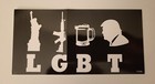 L G B T   Liberty   Guns  Beer  Trump  Bumper Sticker 