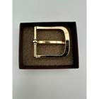 New Vintage Von West Belt Buckle Replacement Gold Tone Polished Metal Heel Bar
