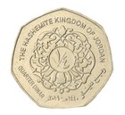 Jordan 1 4 Dinar  2004-2019  1425-1440   Km  83  Xf-extremely Fine