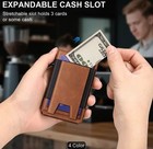 Men s Smart Wallet With Anti-rfid Interference Function Can Hold Up To 10 Cards