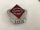 Very Nice Stainless Steel Railway Express Agency Badge  54938  C-1920s