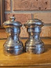 Vintage Sterling Silver 925 Salt Shaker   Pepper Mill Grinder Set Italy
