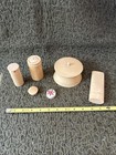 Bakelite Items Lot 6 Pcs Sm Md Lg Xl Vintage All Have Lids Instant Collection 